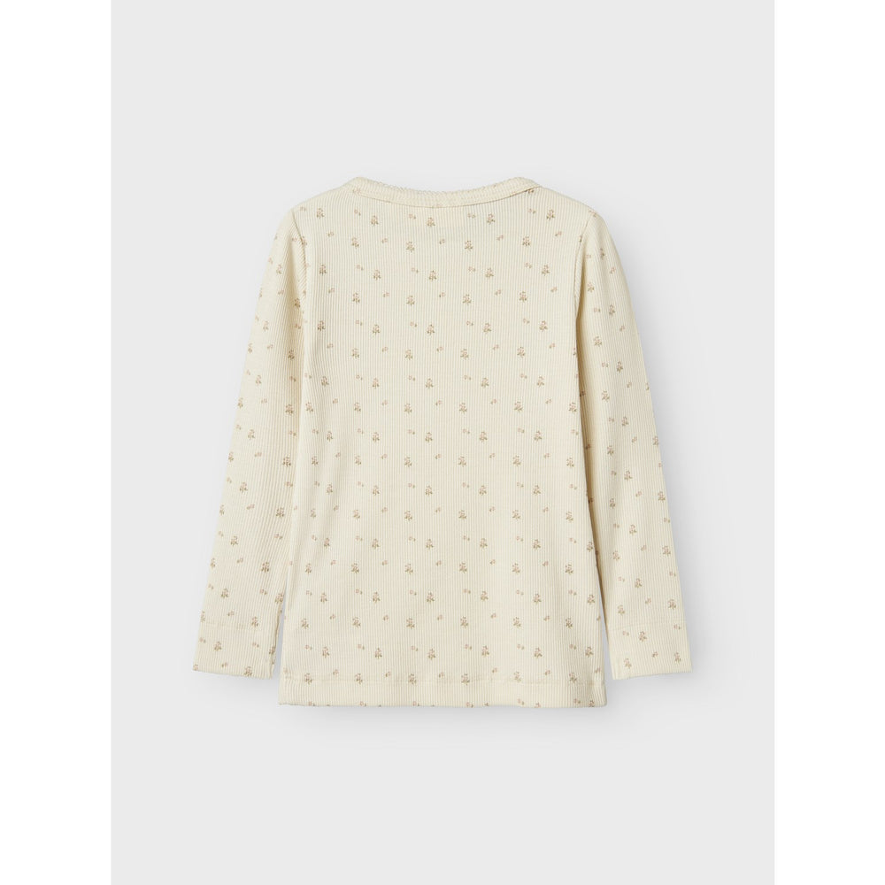Køb Lil'Atelier Turtledove Flower Gago Slim Bluse Noos