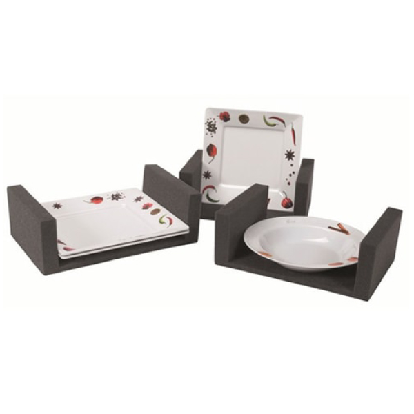 Mousse range assiettes (lot de 3)