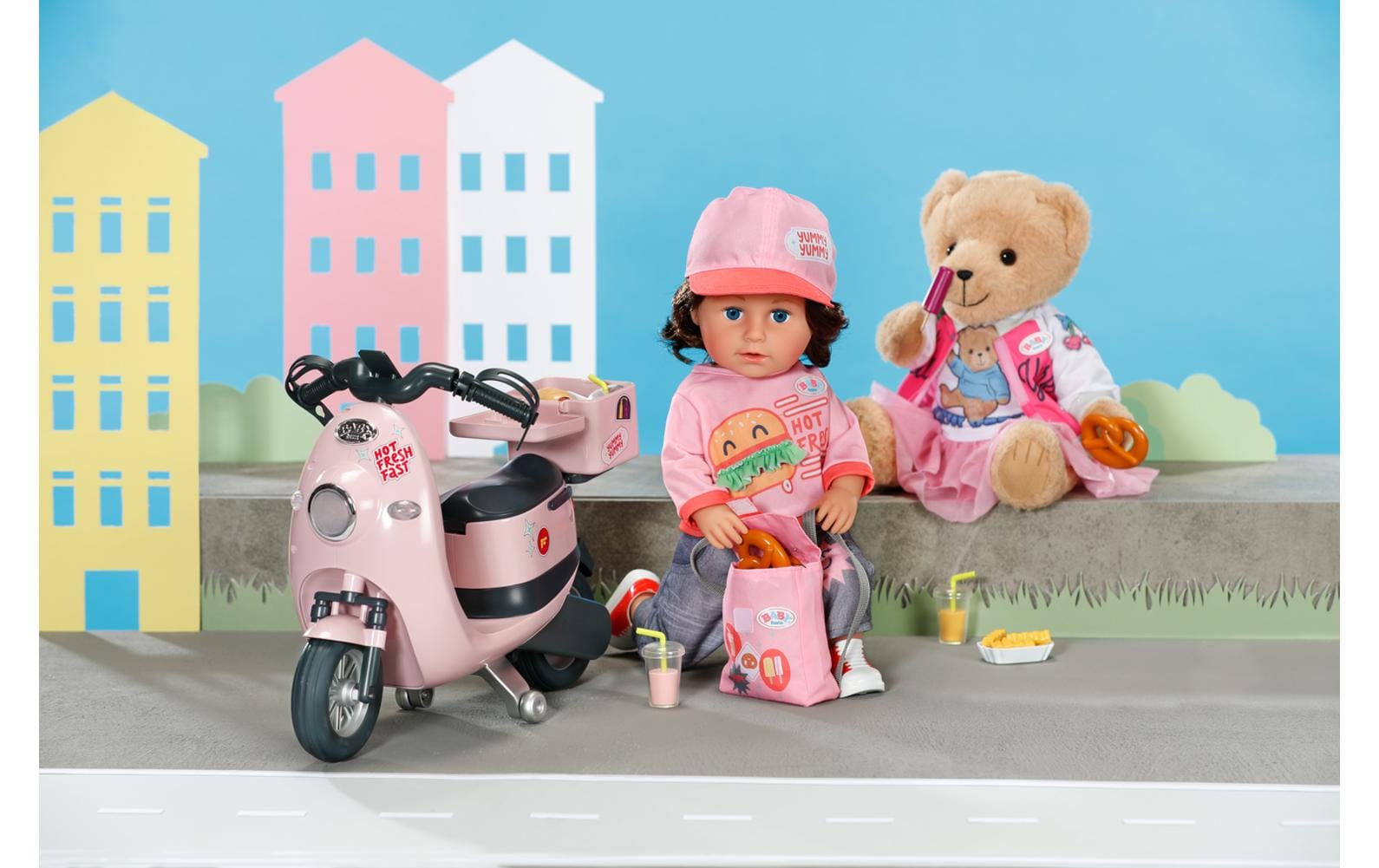 Puppenkleidung Snack Shop OutfitBekleidung für die Puppe mit Zubehör