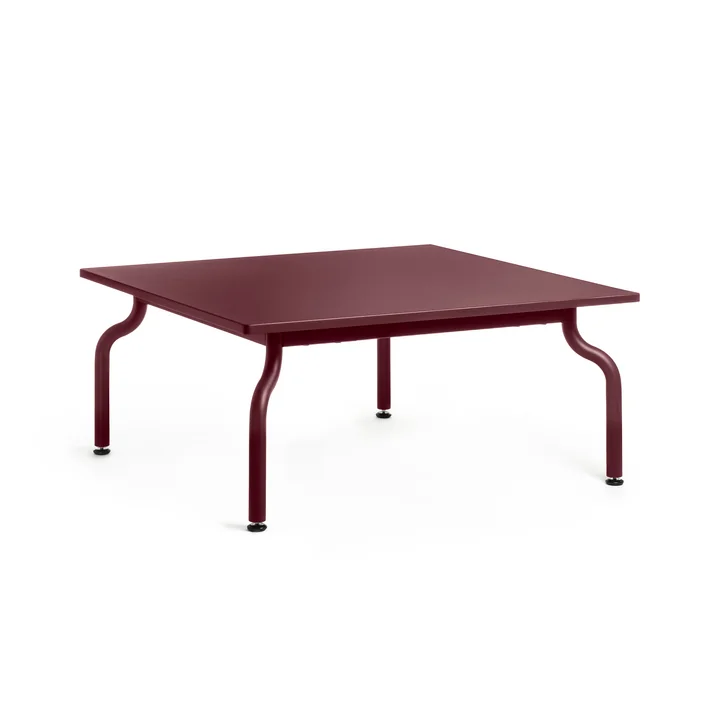 Magis - South Gartentisch niedrig, 90 x 90 cm, bordeaux