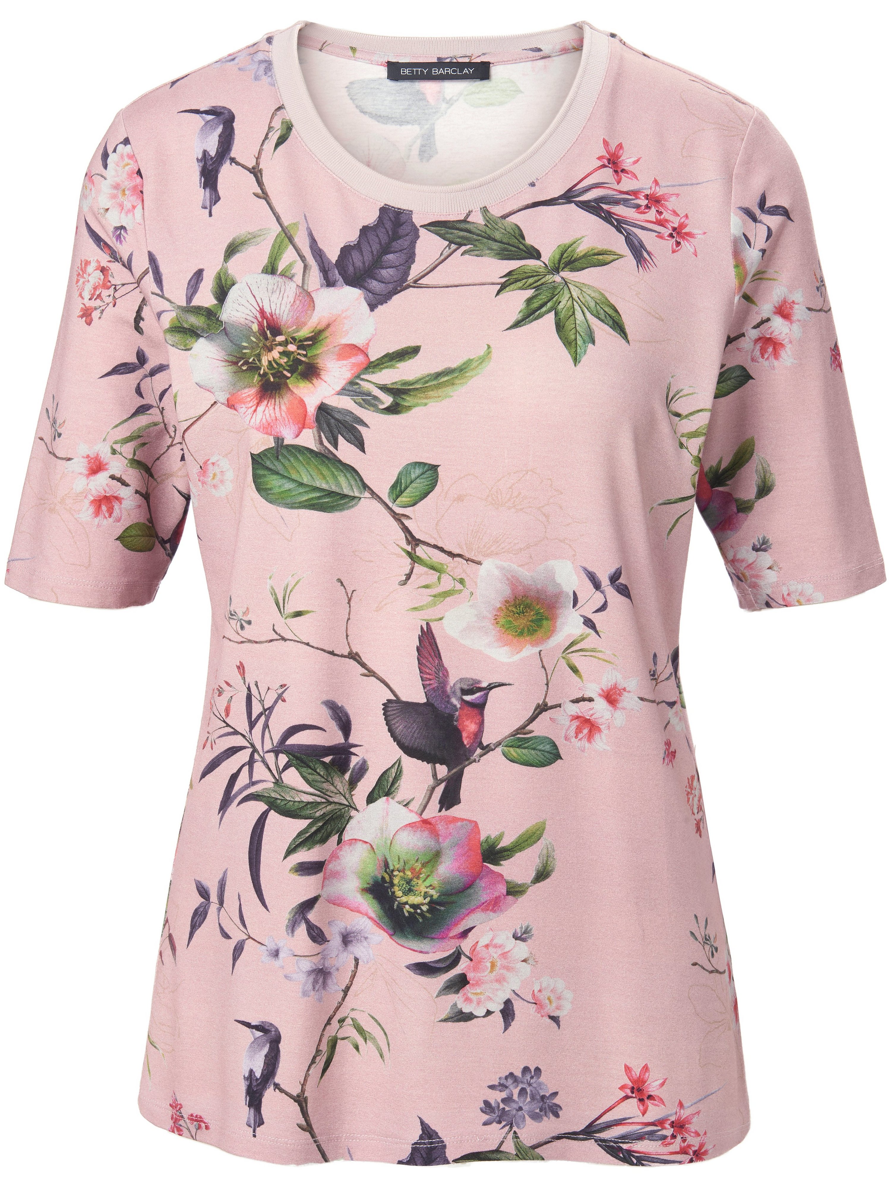 Rundhals-Shirt mit 1/2-Arm