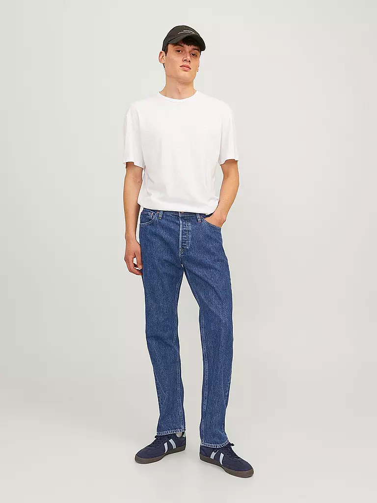 JACK & JONES Jeans Slim Fit JJICHRIS JJORIGINAL  blau