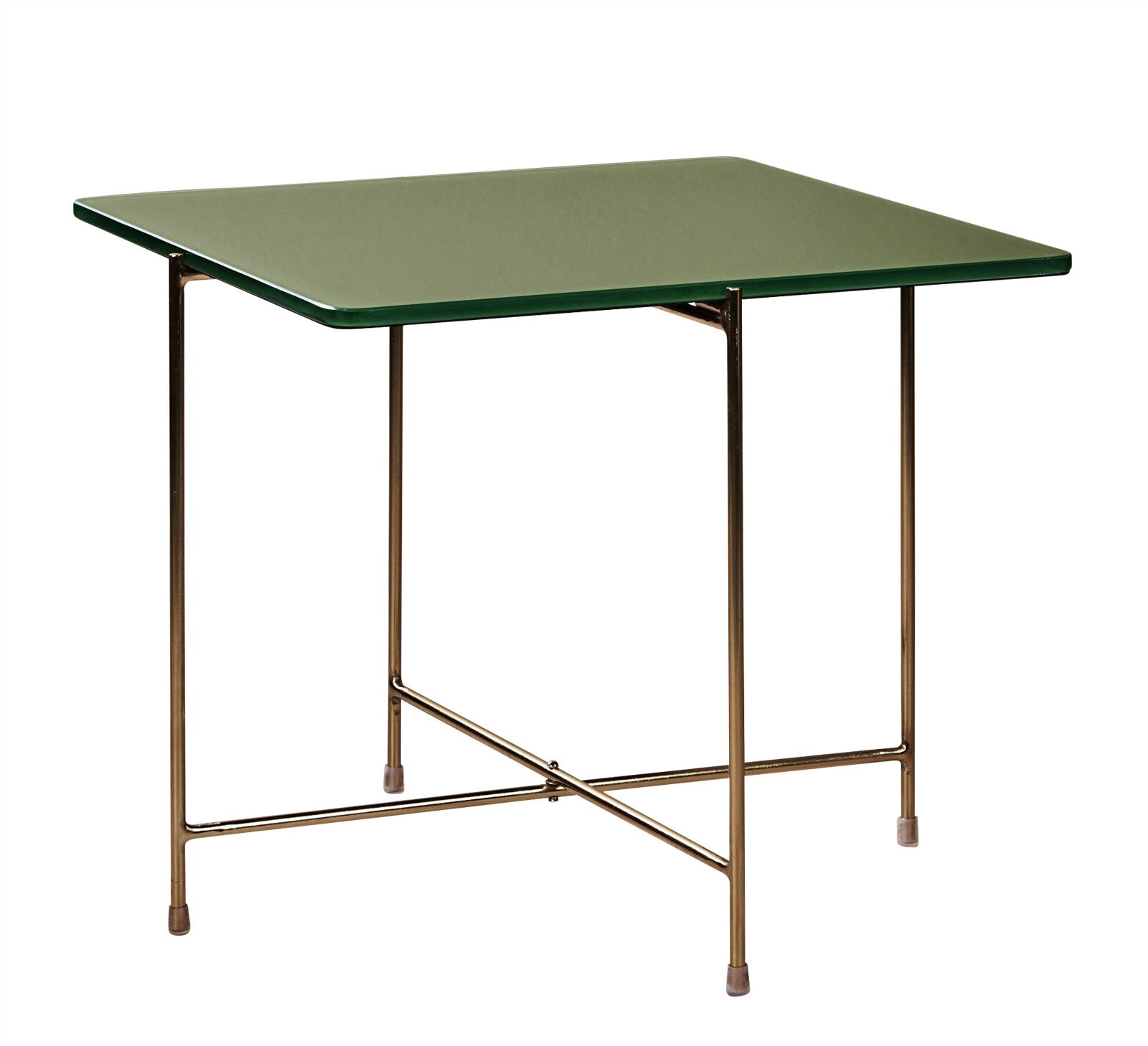 Couchtisch 50 x 45 cm Casted Glass green