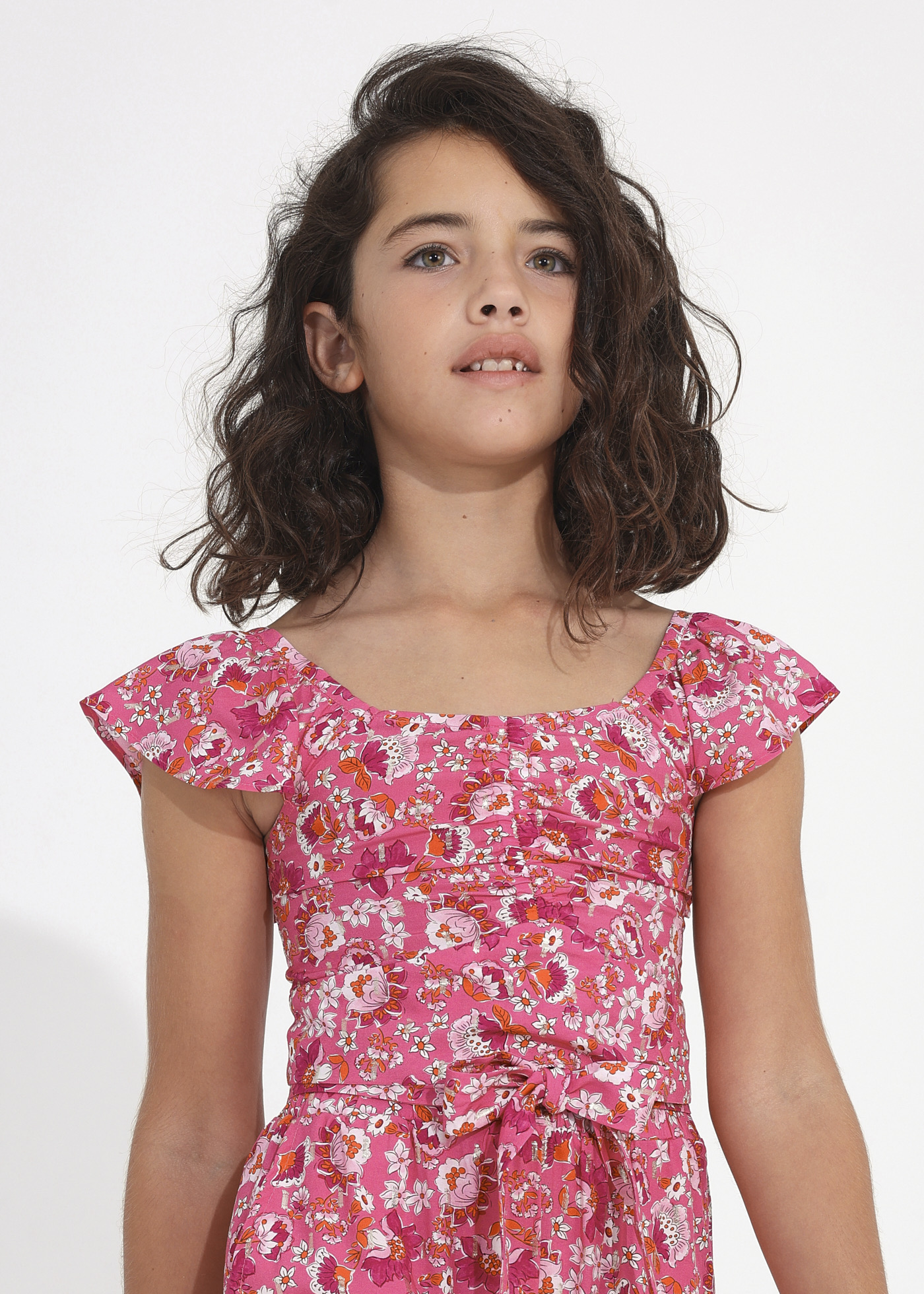 Blusa de viscose estampada para meninas