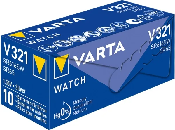 Varta V 321 - Batteri SR65 - sølvoxid - 13 mAh