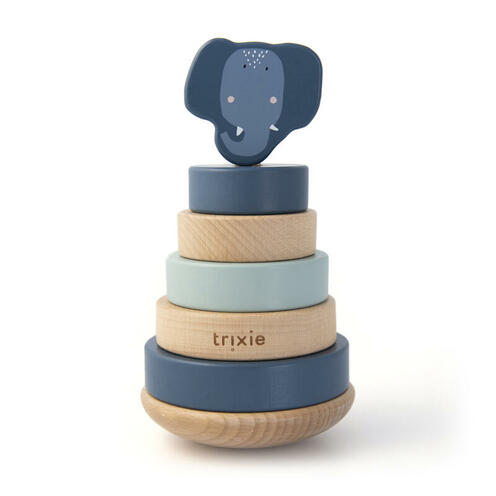 Tour à empiler en bois - Mrs Elephant - TRIXIE