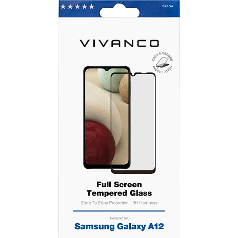 Vivanco Samsung Galaxy A12s Full Screen 2.5D 9H Tempered Glass
