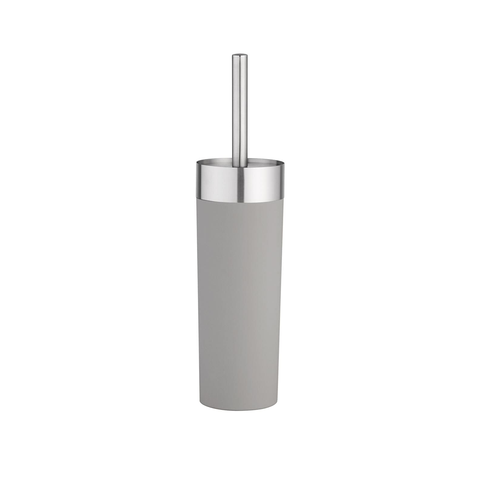 WC-Garnitur Lena Edelstahl/Anthrazit rund