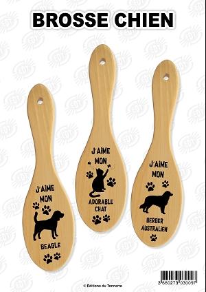 BROSSE EN BOIS CHIENS