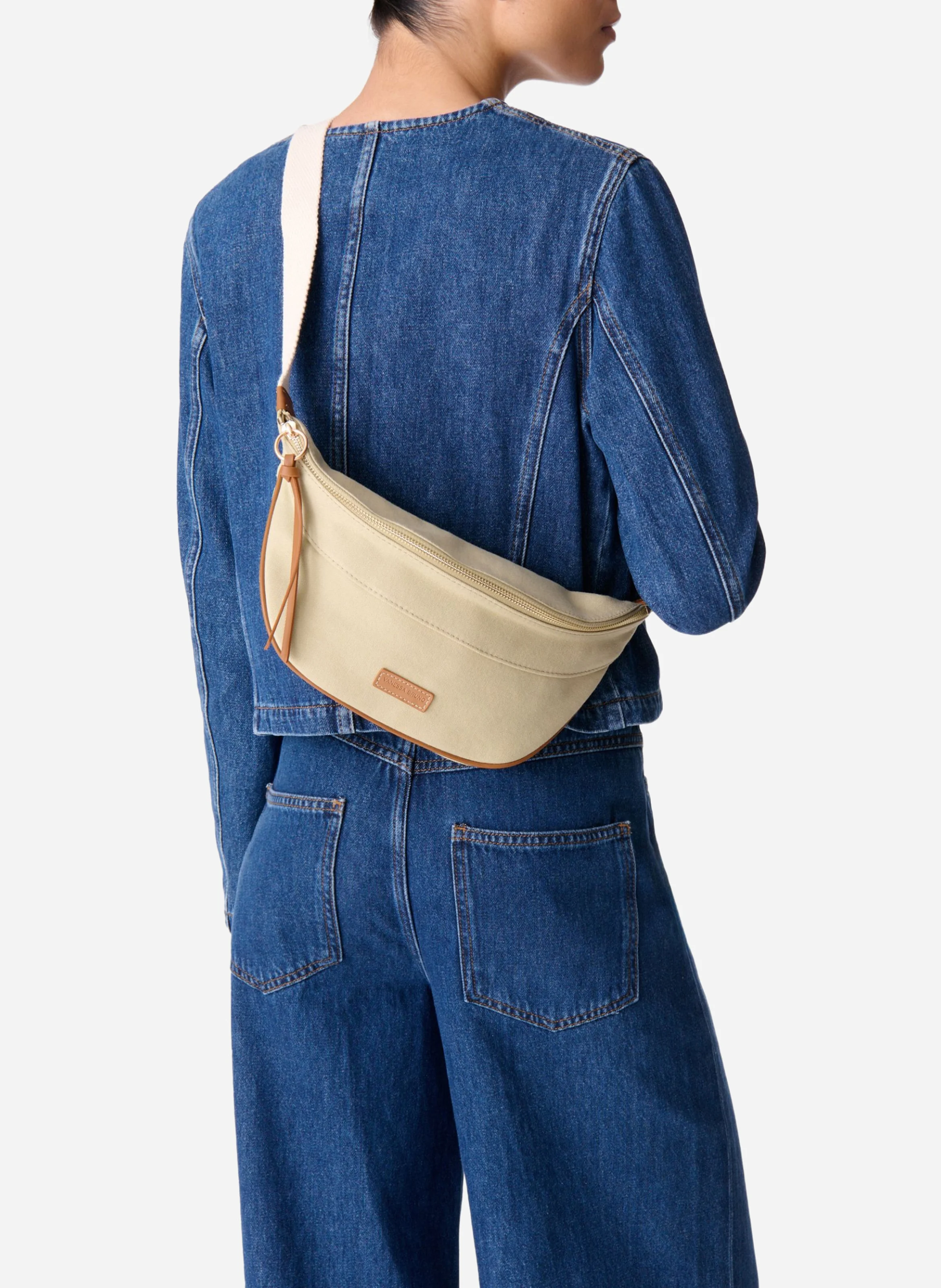 Sac banane en toile de coton| Vert