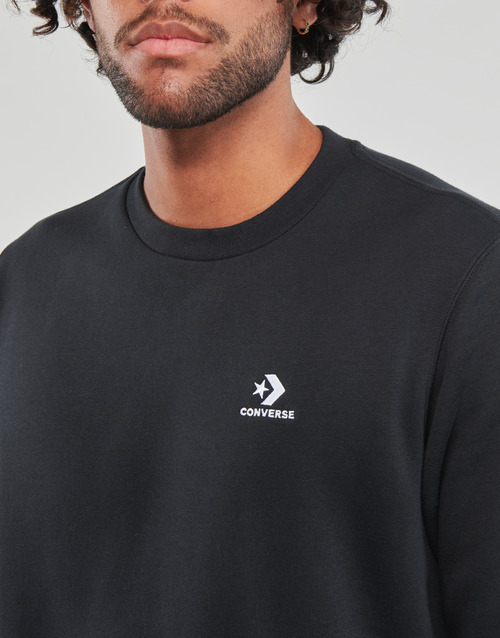 Converse - GO-TO EMBROIDERED STAR CHEVRON FLEECE CREW SWEATSHIRT - Noir