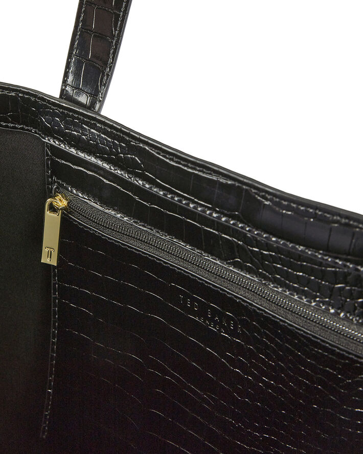 Ted Baker CROCCON Imitation Croc Large Icon B Black