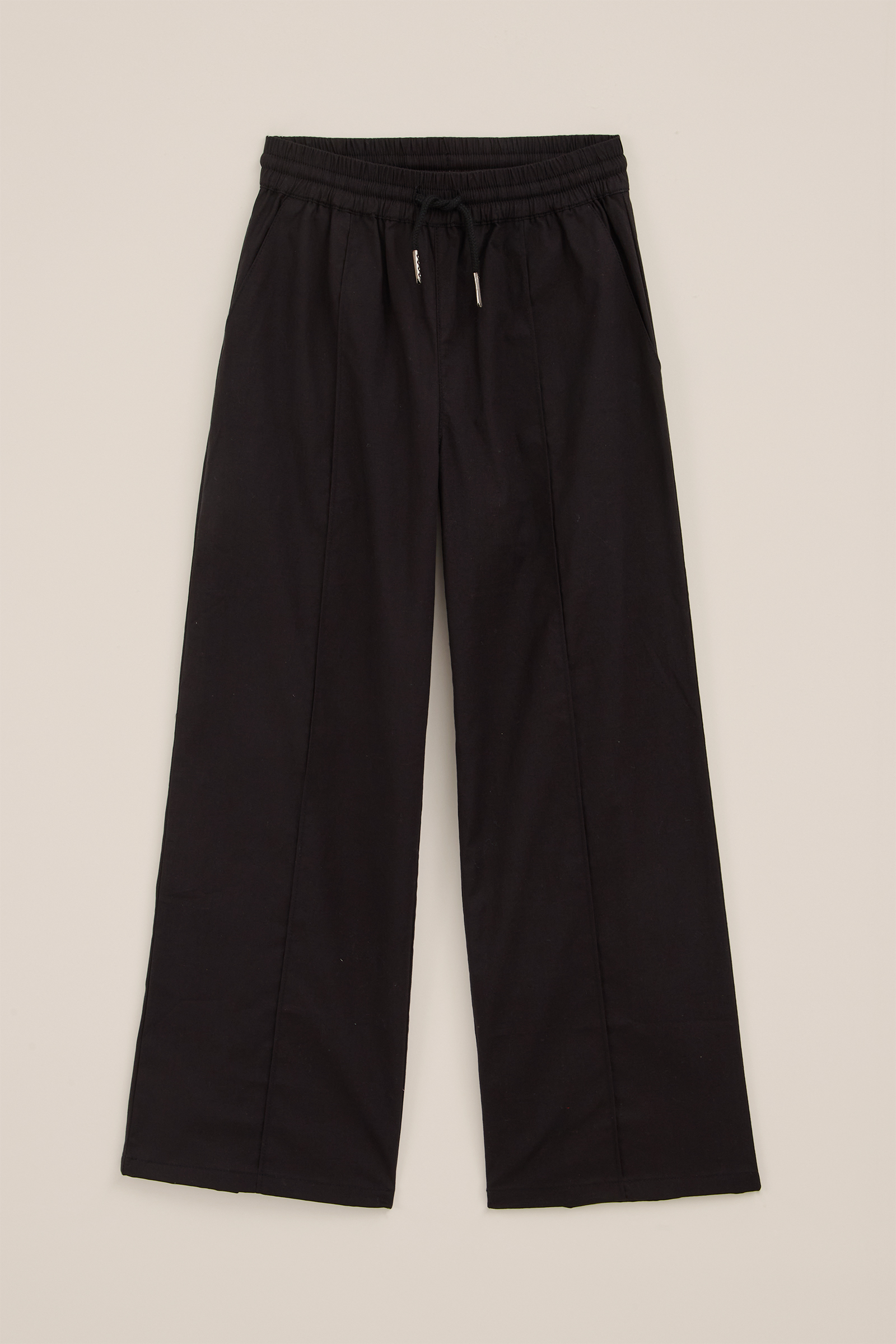 Meisjes straight leg broek WE Fashion Zwart