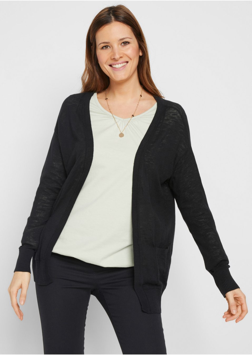 Gilet en maille avec poches
