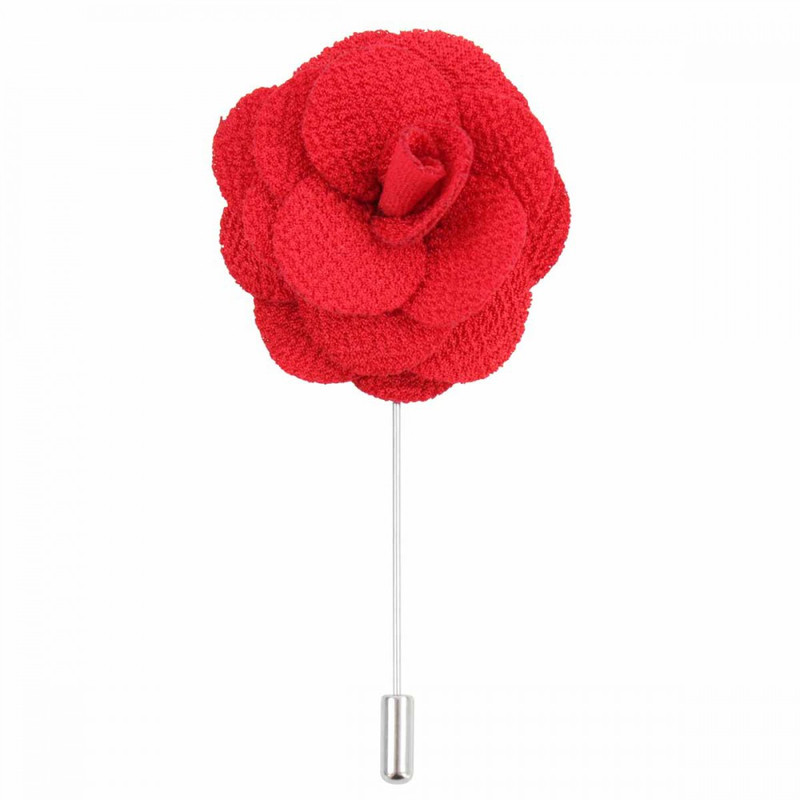 Epingle à col Epingle Fleur. Acier rhodié Fantaisie