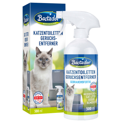Bactador Katzentoiletten Geruchsentferner Spray 500ml
