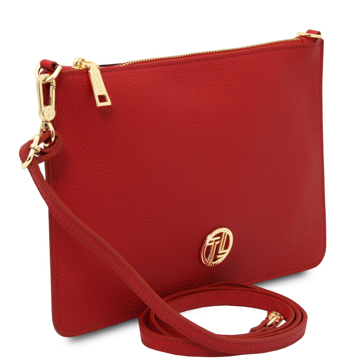 TL142461 – Diva – leren Clutch with chain strap