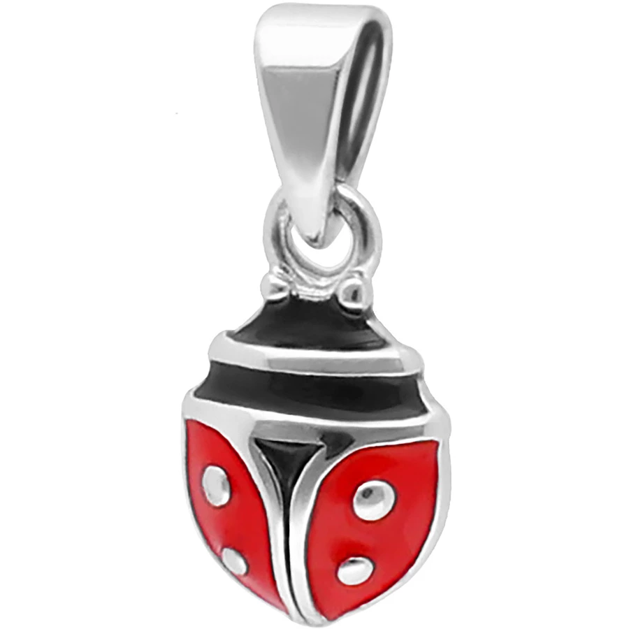 trendor Kinder-Halskette Silber 925 Collier mit Glückskäfer silver