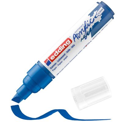 Edding 5000 - Marqueur acrylique - bleu gentiane