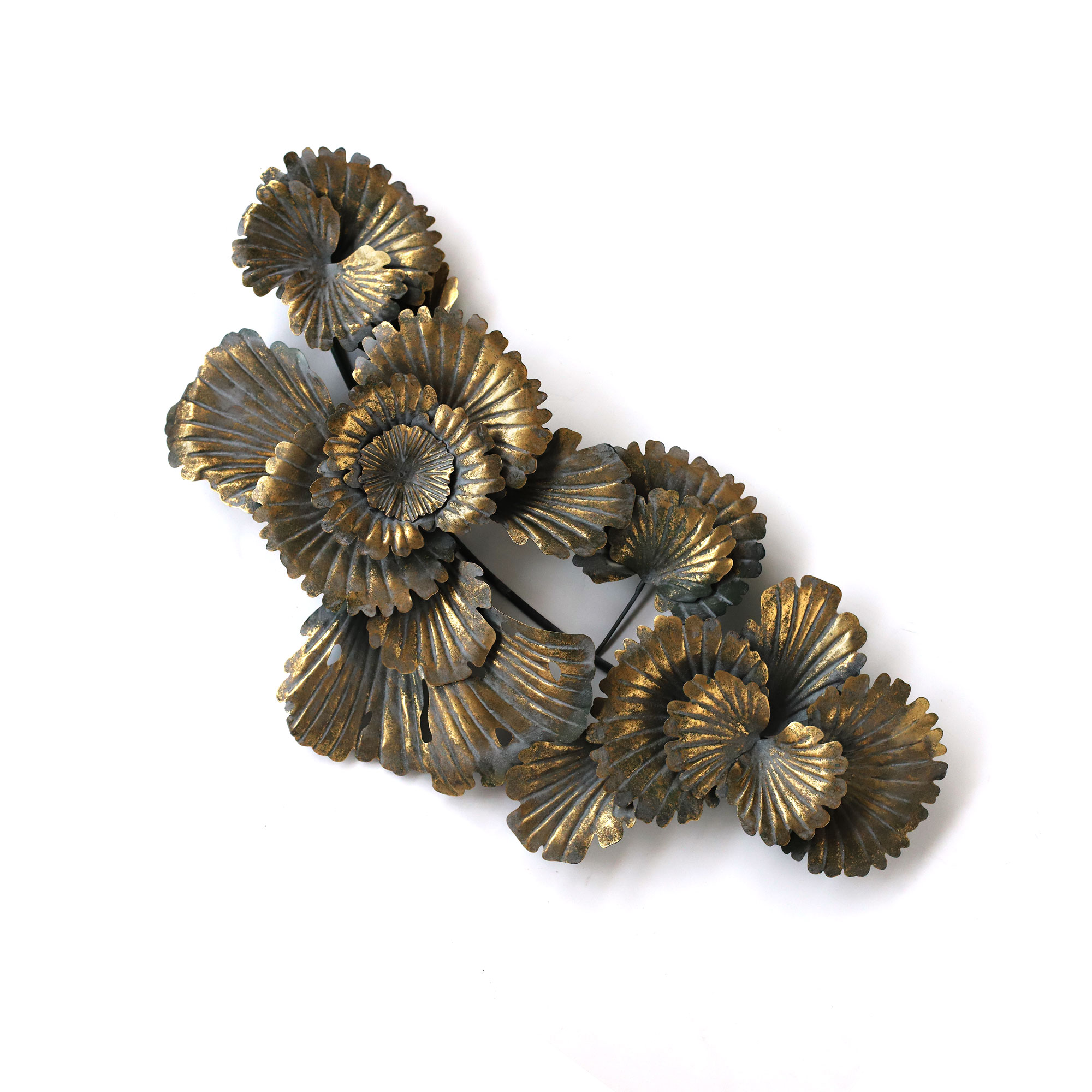 Wandskulptur 'Nayla', antik gold, B 87 cm, H 41 cm, L 10 cm von fischer's lagerhaus