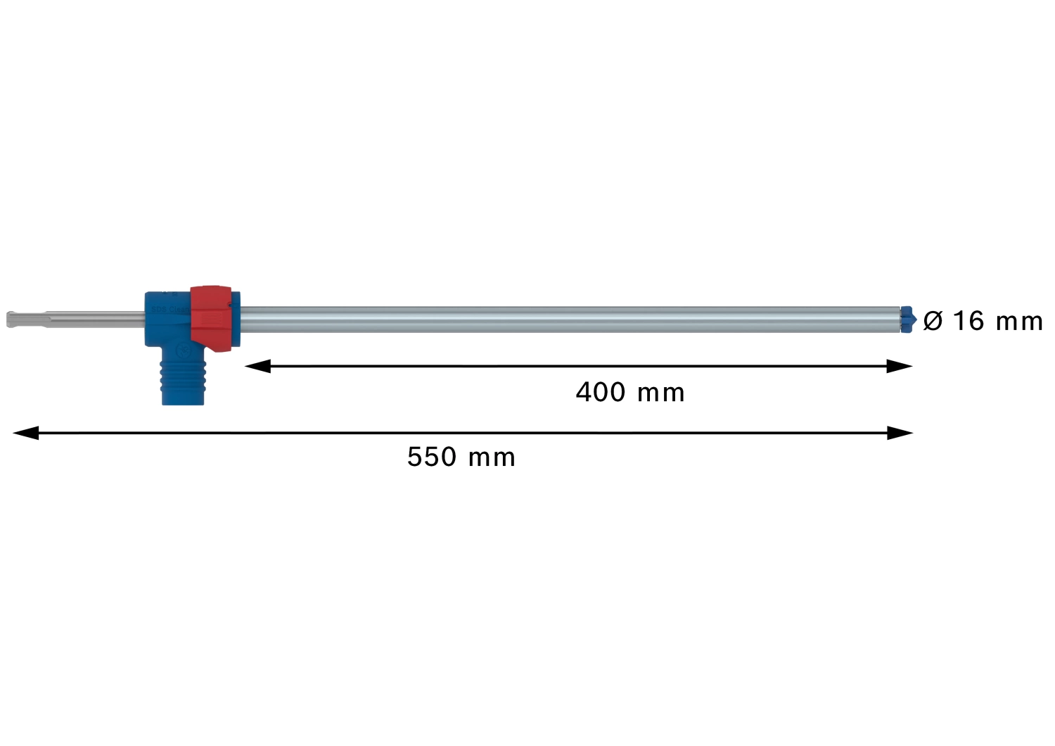 Bosch 2608901773 EXPERT Hamerboor SDS Clean SDS plus-8X - 16x400x550mm met connector