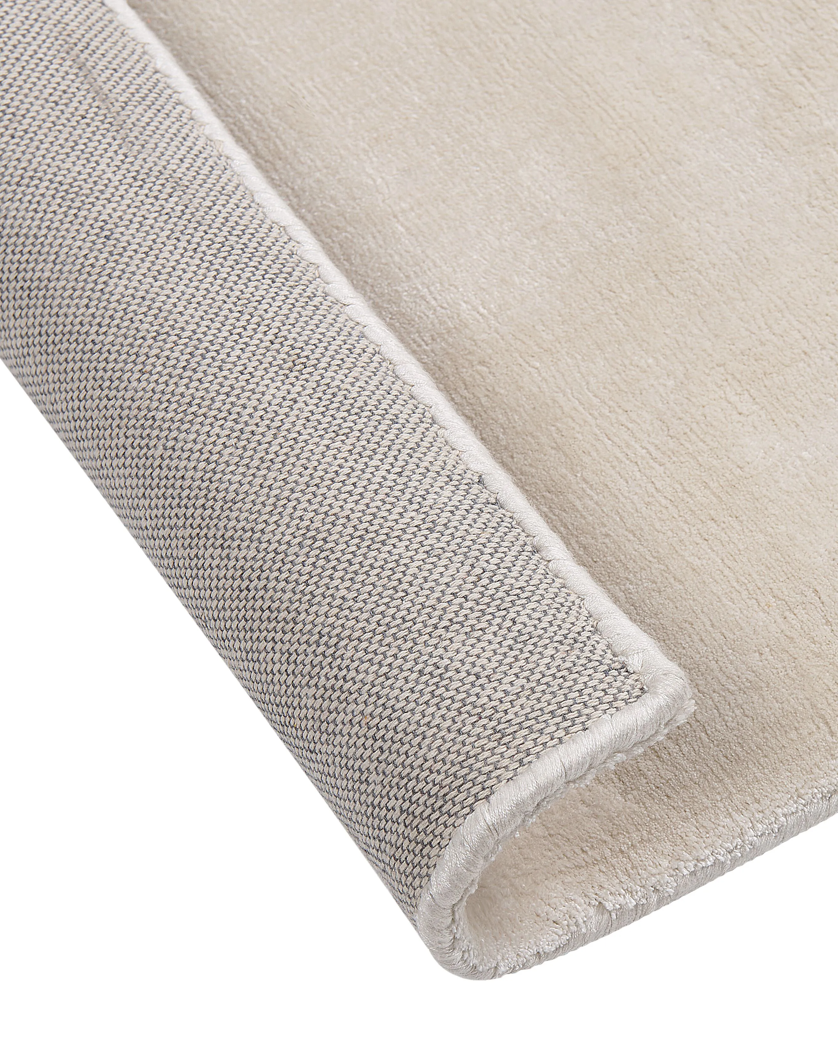 Vloerkleed GESI II Lichtbeige 160 x 230 cm Viscose