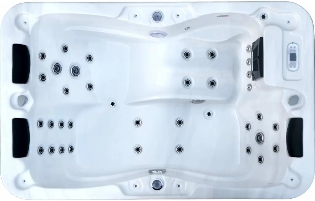 King-Spa Whirlpool Outdoor Aussenwhirlpool HotTub WLAN Pool NEU W195SL 2-3P White