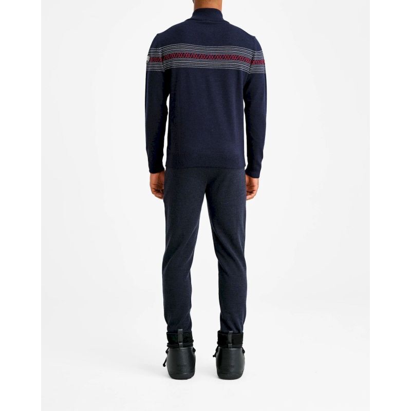 Signature Zip Up - Pull en laine mérinos homme