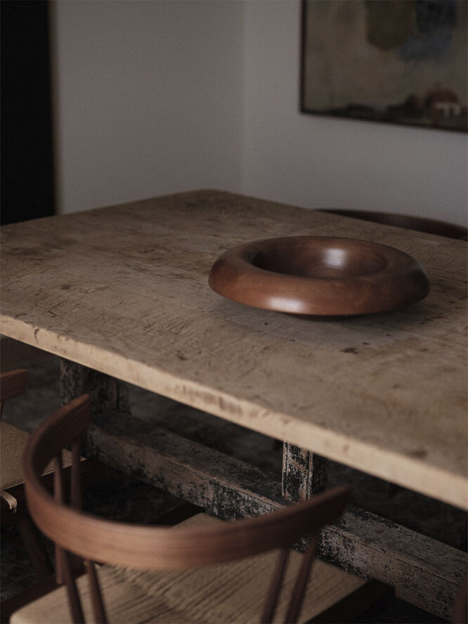Audo Copenhagen Rond Bowl, H12,5, Wood