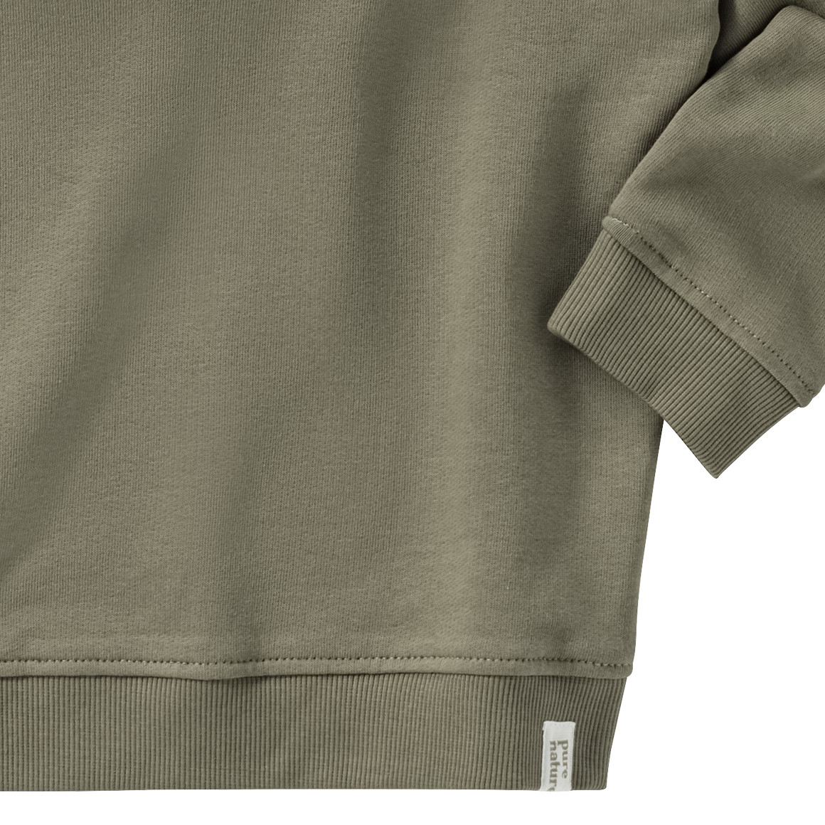 Topolino Pure Collection Jungen Sweatshirt mit Knopfleiste oliv