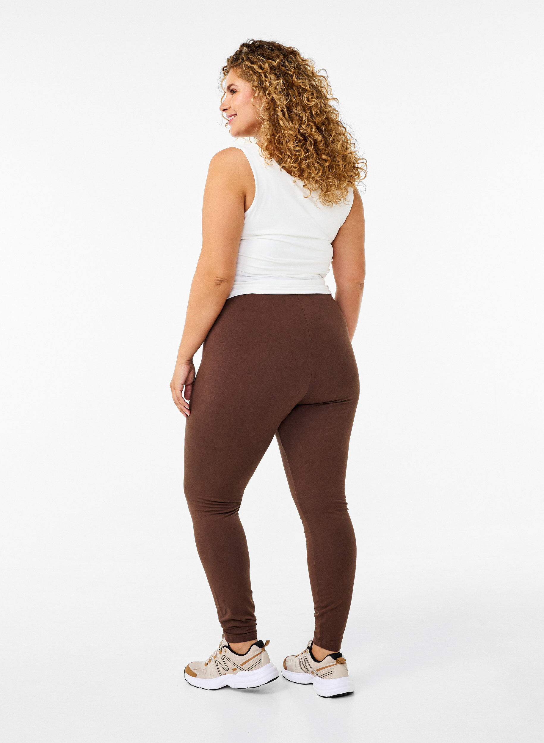 Leggings i bomuld med foer