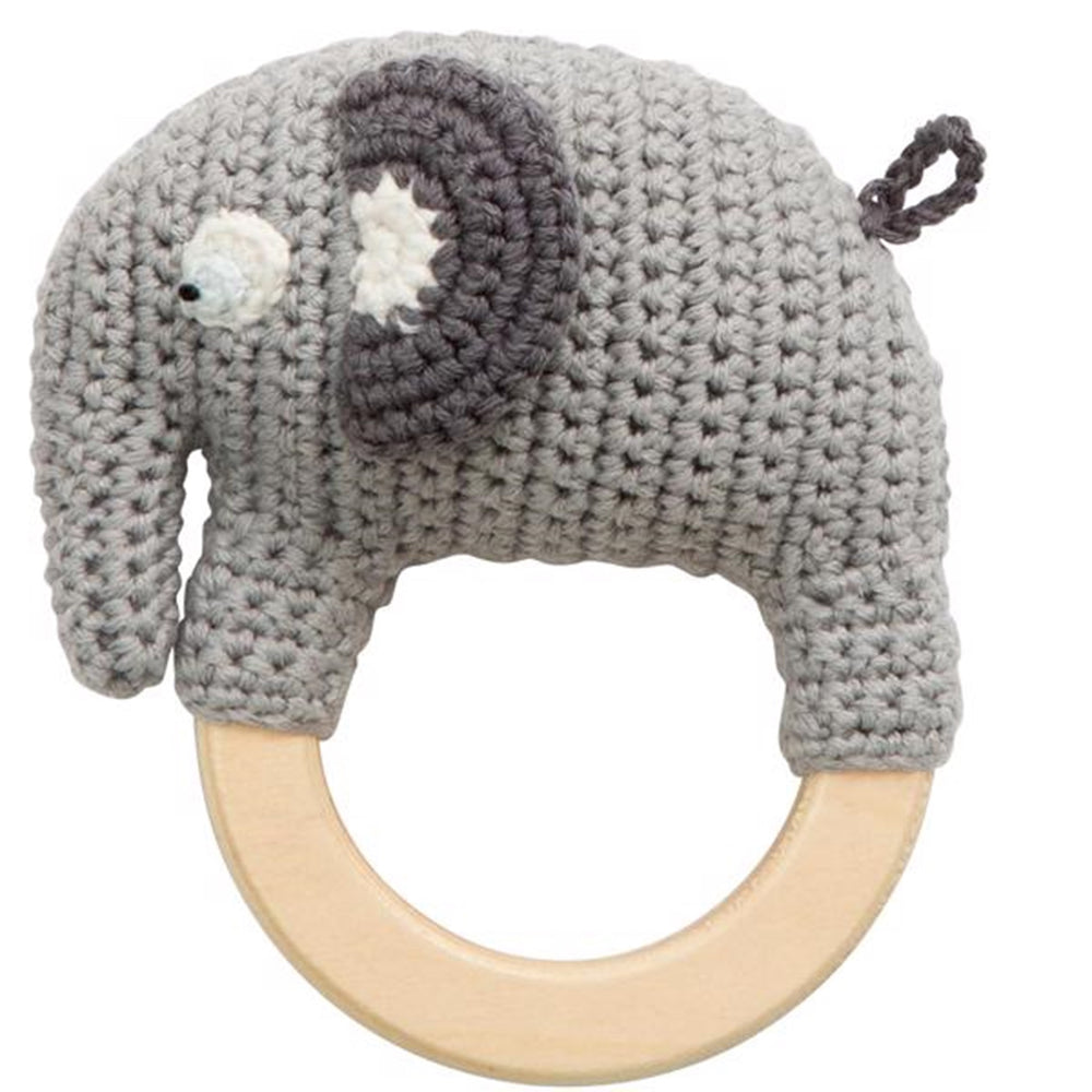 Rangle Hæklet Elefanten Fanto Classic Grey