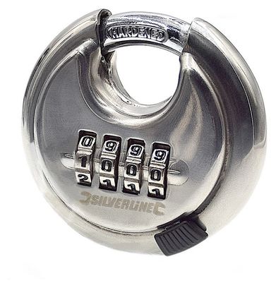 Cadenas à code 4 chiffre en acier inoxydable .
