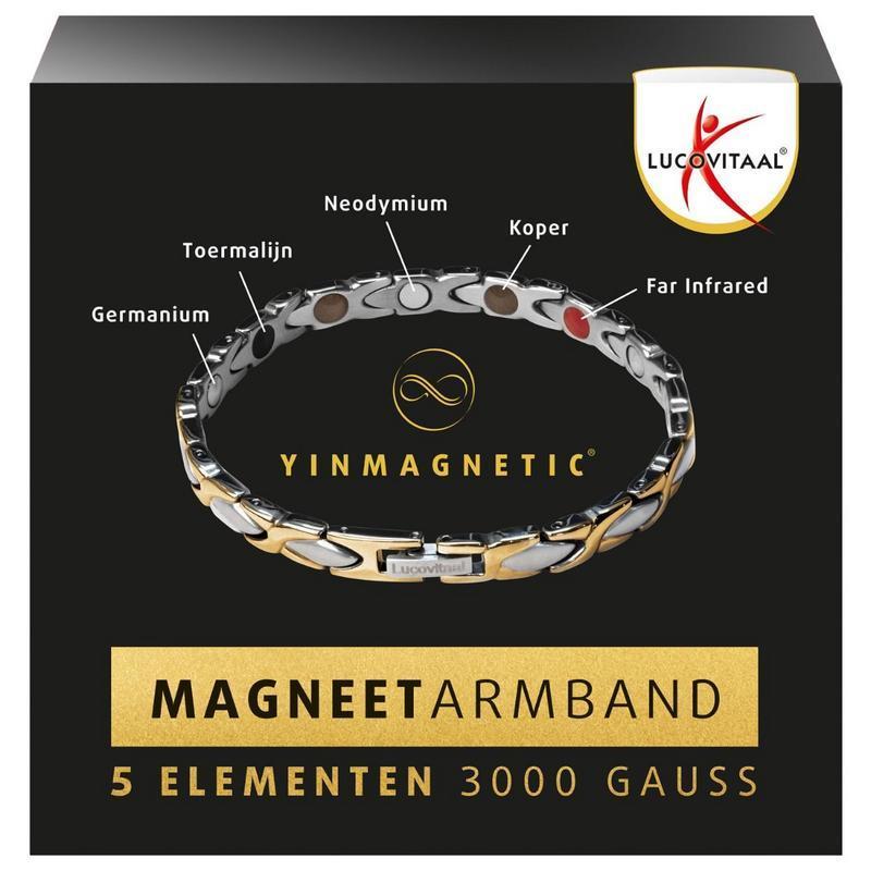 Lucovitaal Armband Magneet Yinmagnetic Bicolor Vegan 1 Stuk