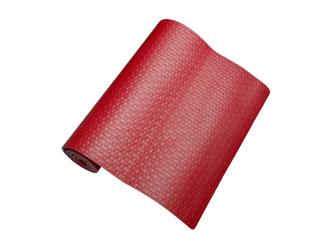 Tapis de YOGA FITNESS pour salle de gym pilates douce 173x61X0,8 cm ROUGE