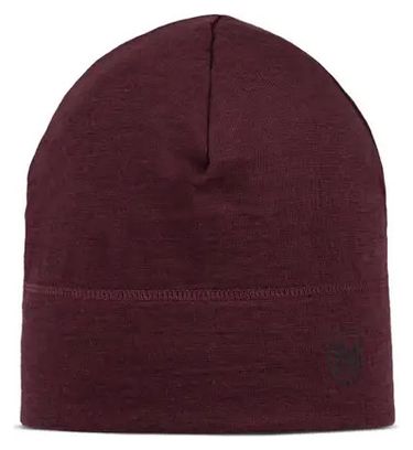 Bonnet Buff Merino Lightweight Beanie Solid Bordeaux