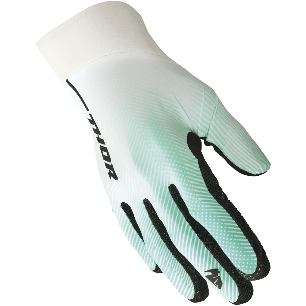 Thor Motocross - Gants Agile Tech Blanc / Turquoise