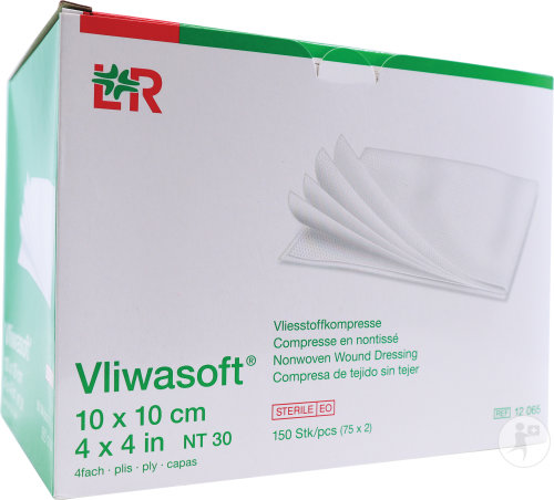 Lohmann & Rauscher Vliwasoft Compresse En Nontissée Stérile 10x10cm 75x2 Pièces (12065)