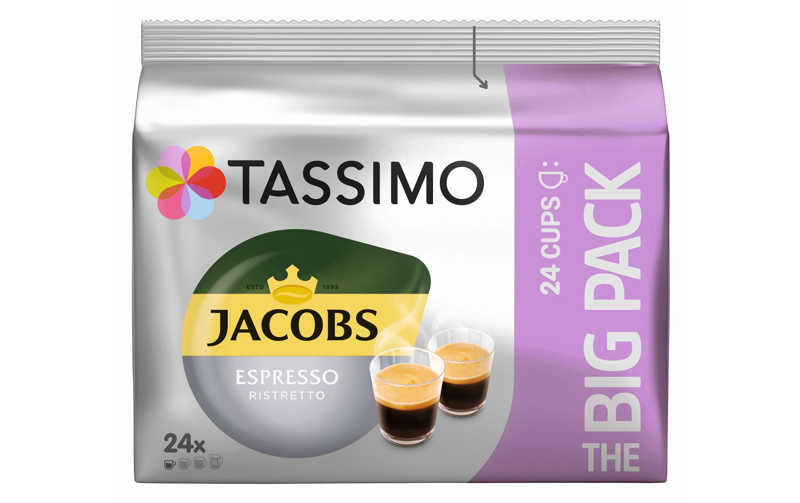 Kaffeekapseln T DISC Jacobs Espresso Ristretto 24 PortionenEspresso und Ristretto T Discs