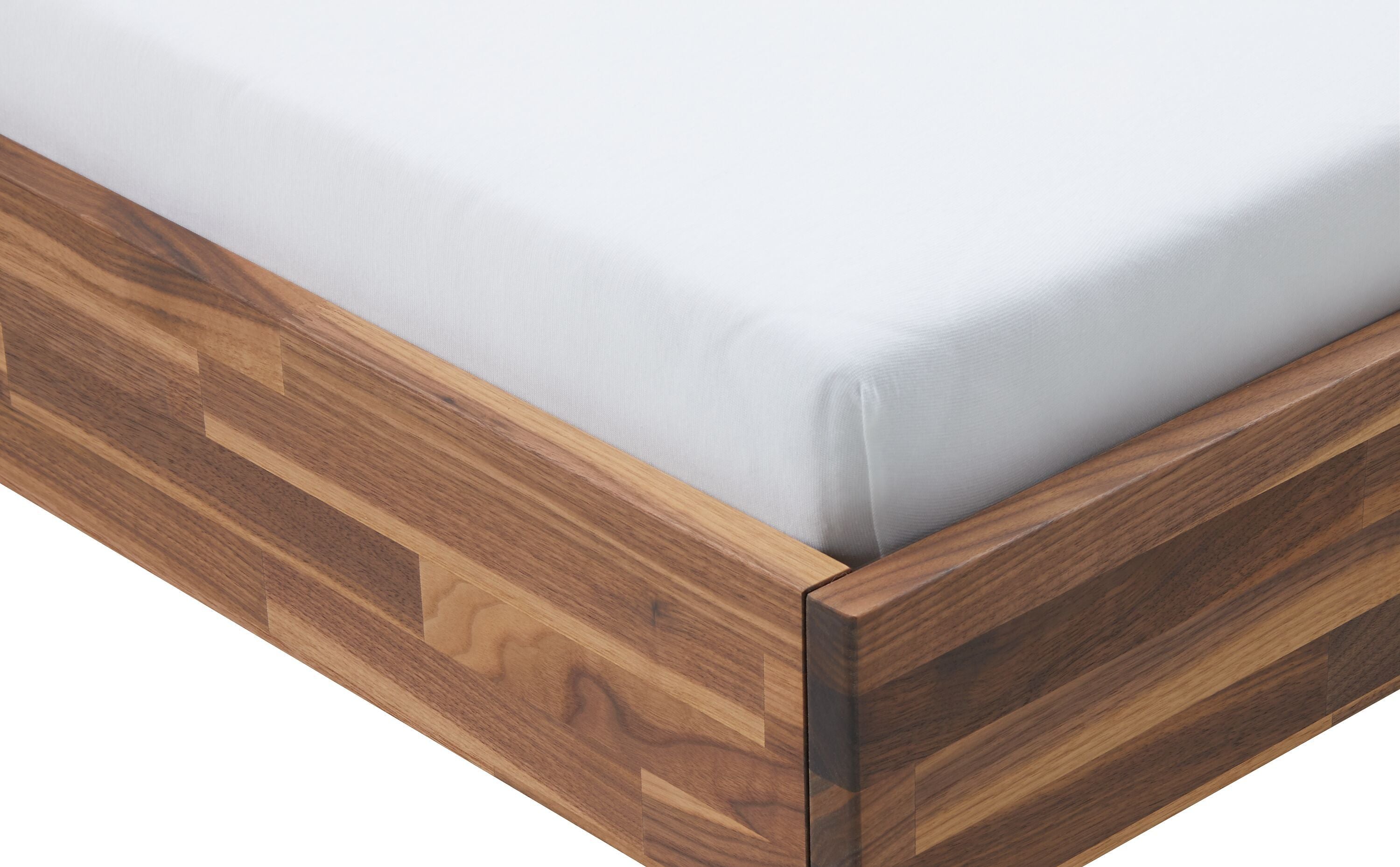 CARA Bett - Nussbaum / B: 120.0 cm x T: 200.0 cm