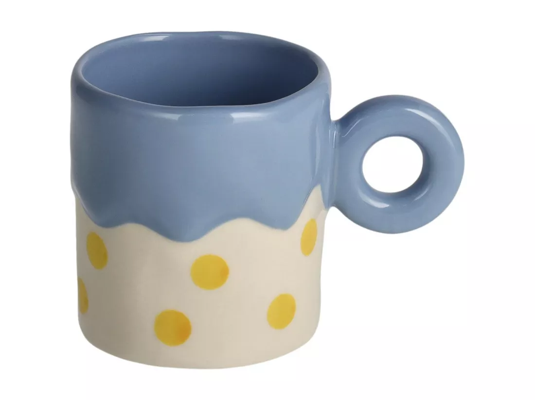 Tasse Tossy bleu moyen 8,5 x 12,2 x 8