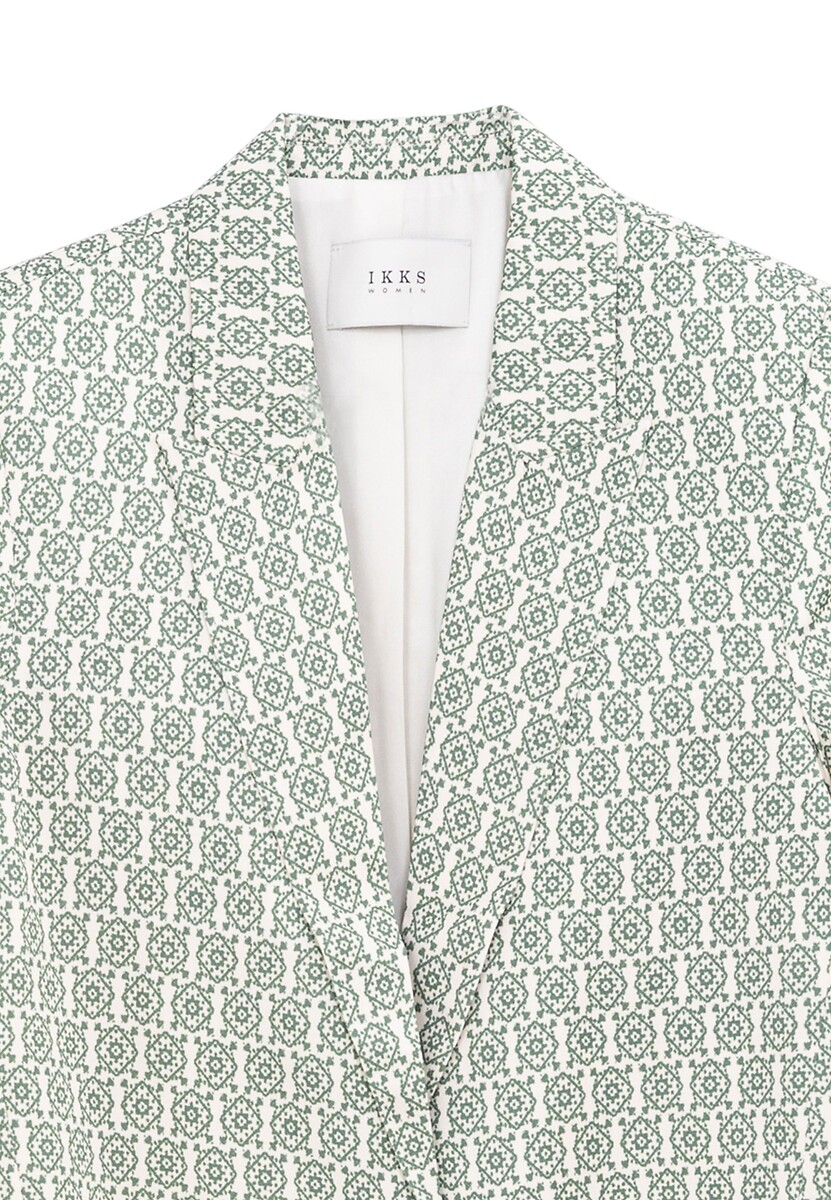 IKKS<br>Blazer sob medida, estampa gráfica
