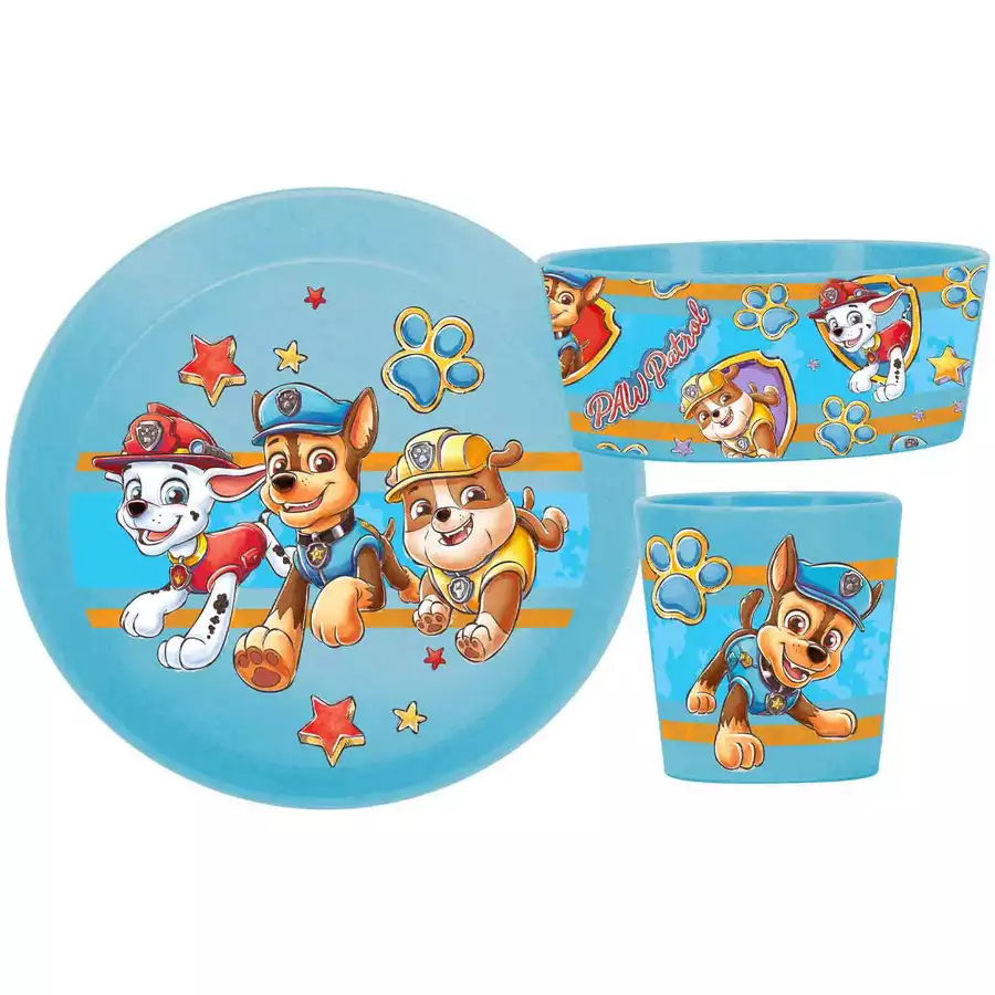 Koziol Kindergeschirrset Connect 3er Set blau
