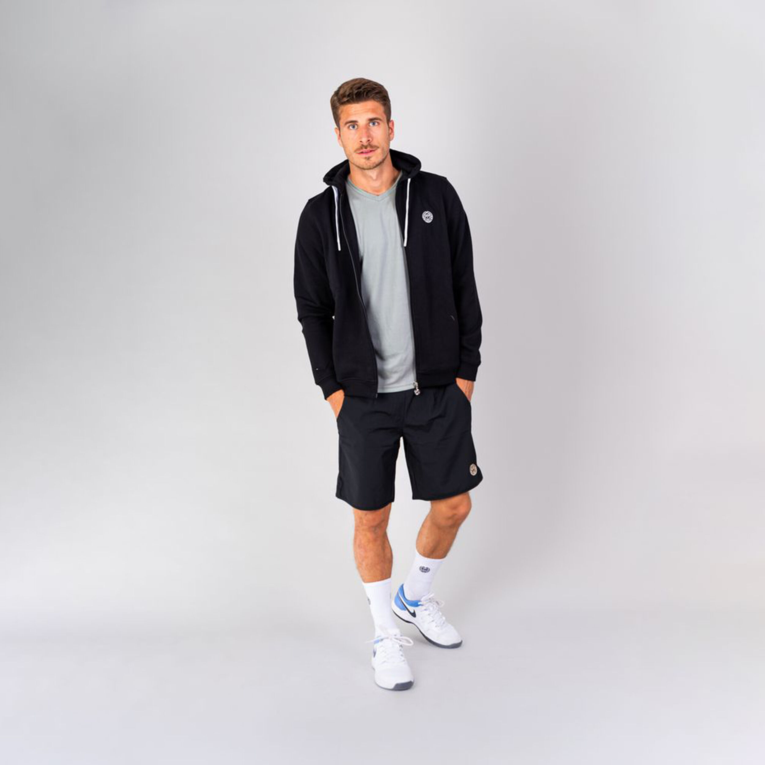 BIDI BADU Keno Basic Gilet En Coton Hommes - Noir