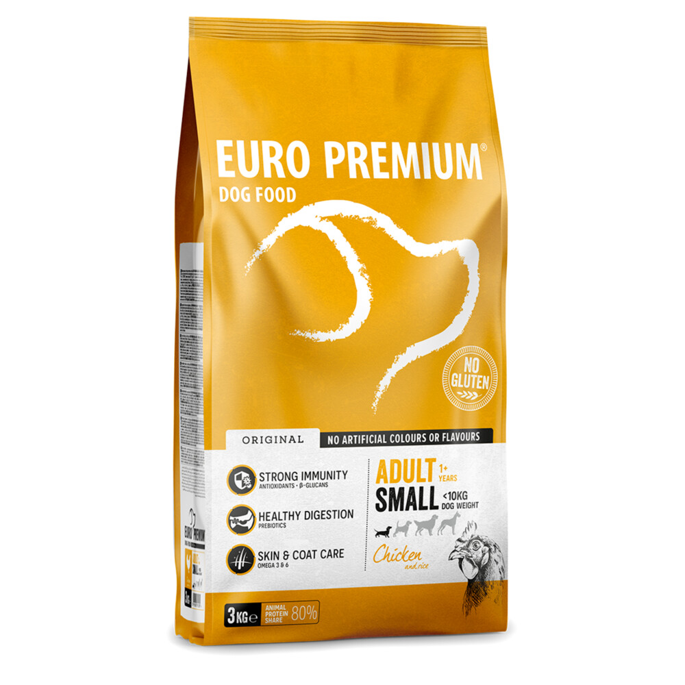 Euro-Premium Adult Small Kip - Rijst3 kg