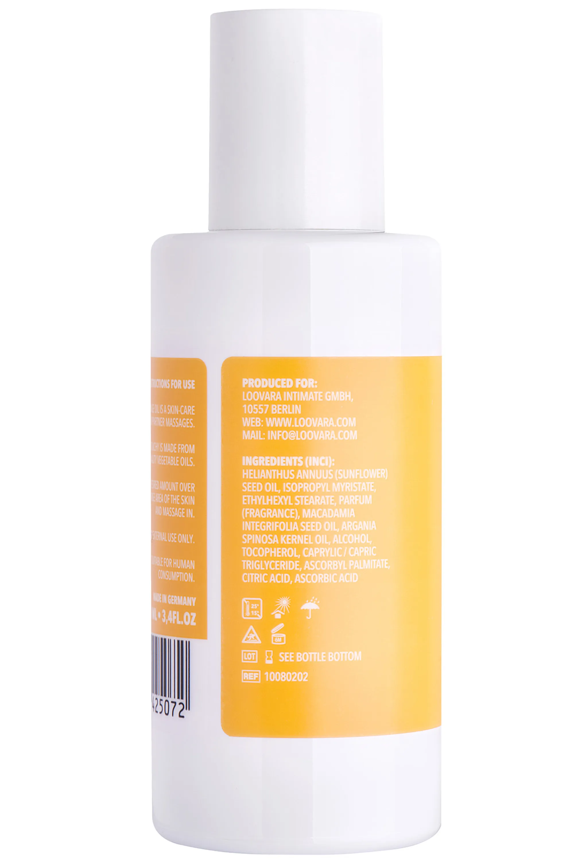 Loovara Huile de massage sensuelle à l’argan Touchy-100 ml