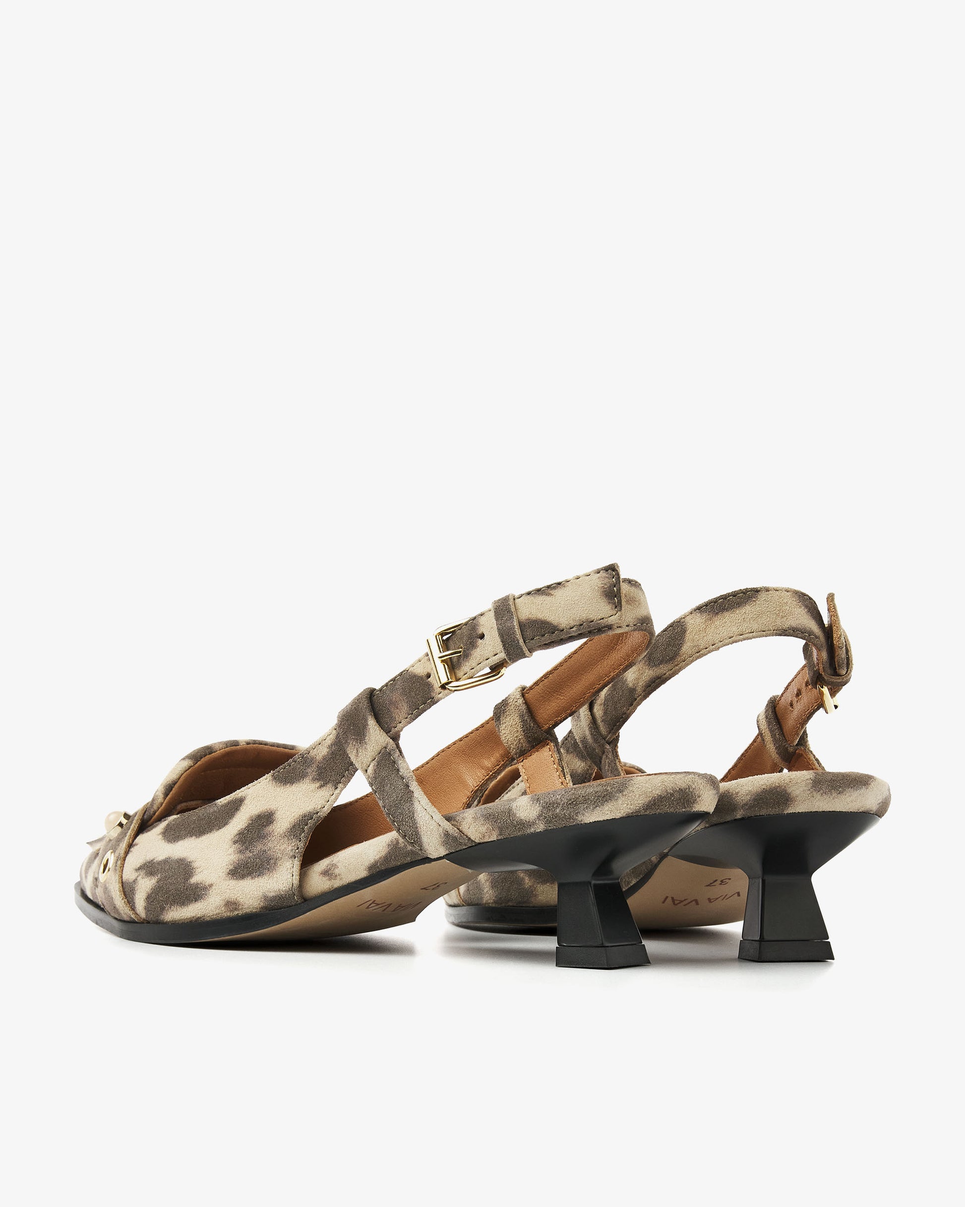 VIA VAI luipaardprint slingbacks Lea Aileen