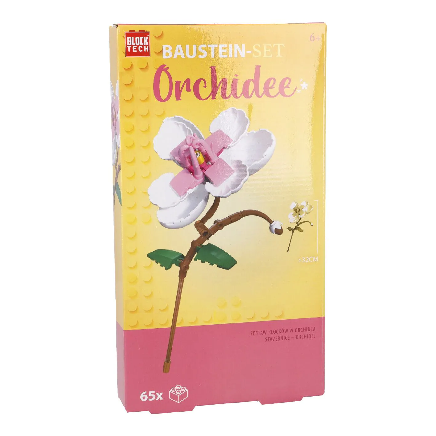 Bausteine-Set 3D, Orchidee, 32 cm