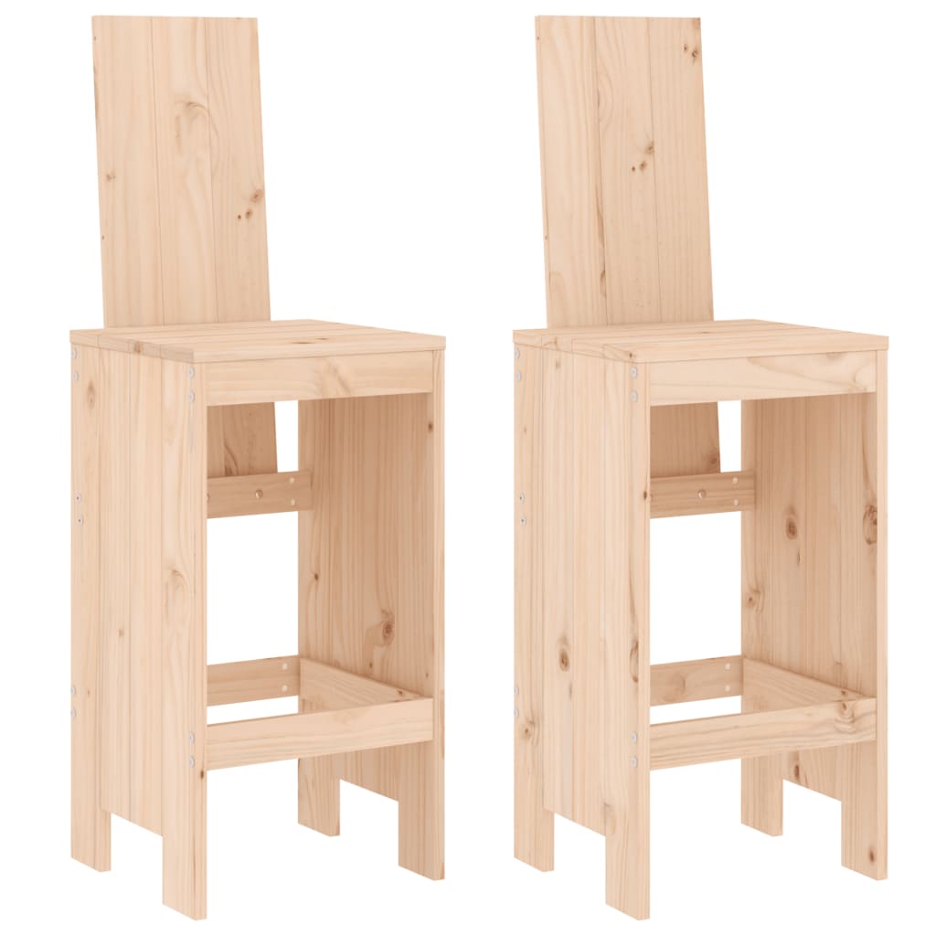 Ensemble de bar de jardin 3 pcs bois de pin massif