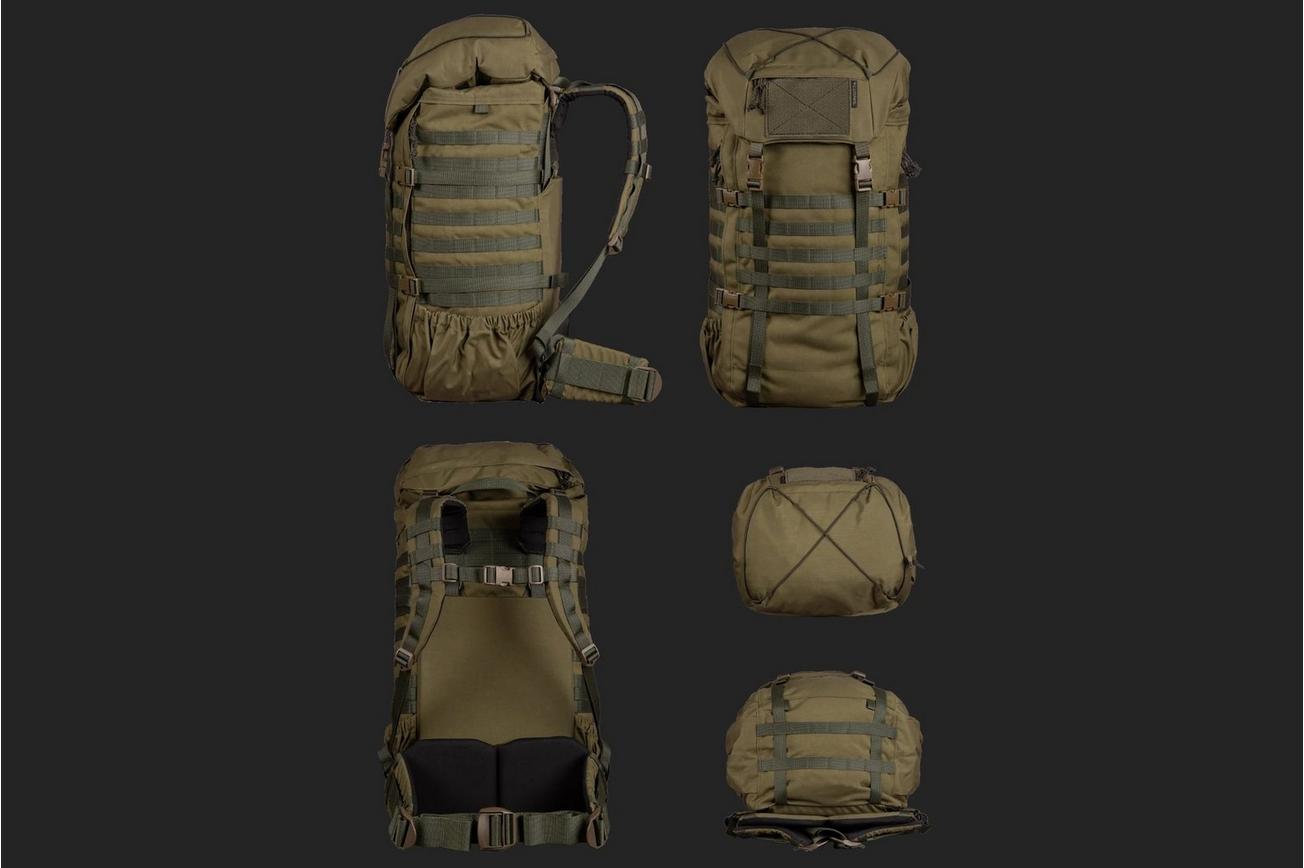 Savotta Kantamus 60L, 102032009 zwart Cordura, 60 liter rugzak
